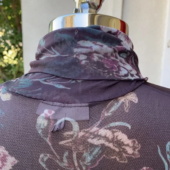 GANNI gorgeous silk blended sheer floral blouse sold at Neiman’s - Picture 11 of 16